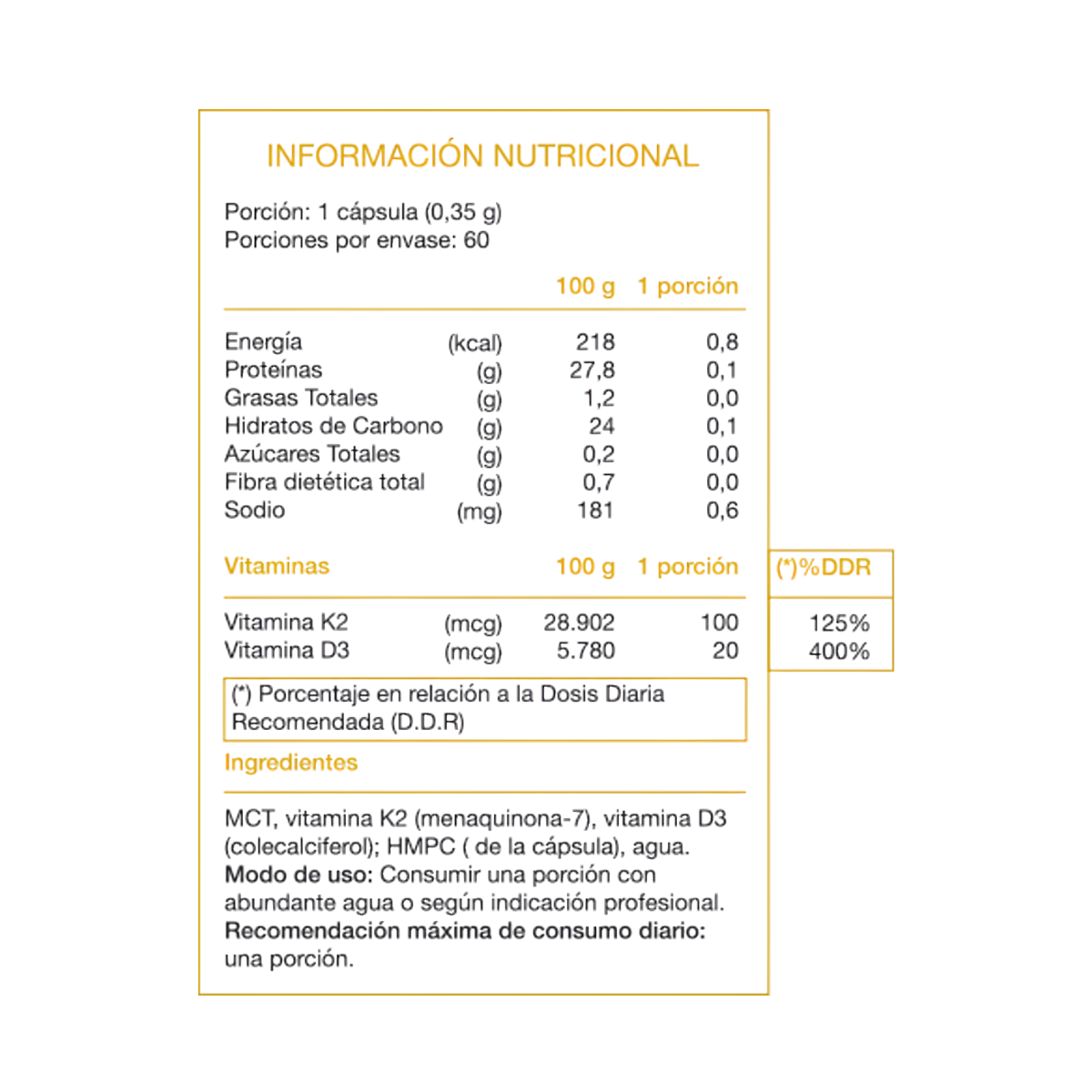 Vitamina D3 + K2