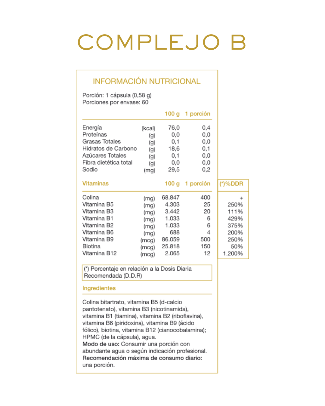 Pack Vitalidad Dorada