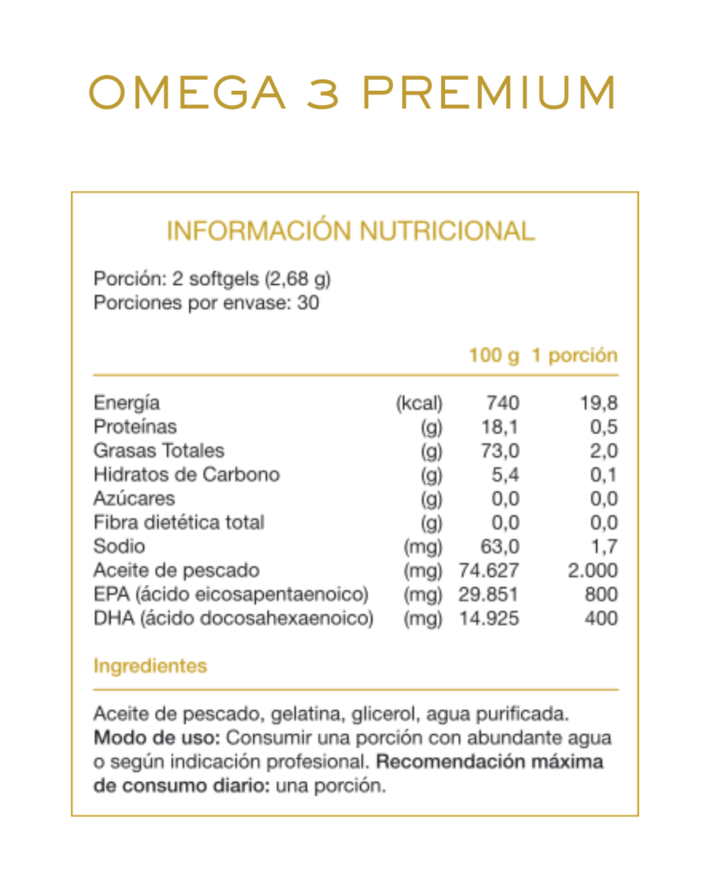 Pack Vitalidad Dorada